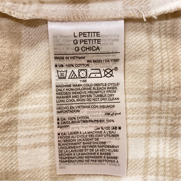 NWT Old Navy Loose Plaid Flannel Boyfriend Shirt - Picture 5 of 6